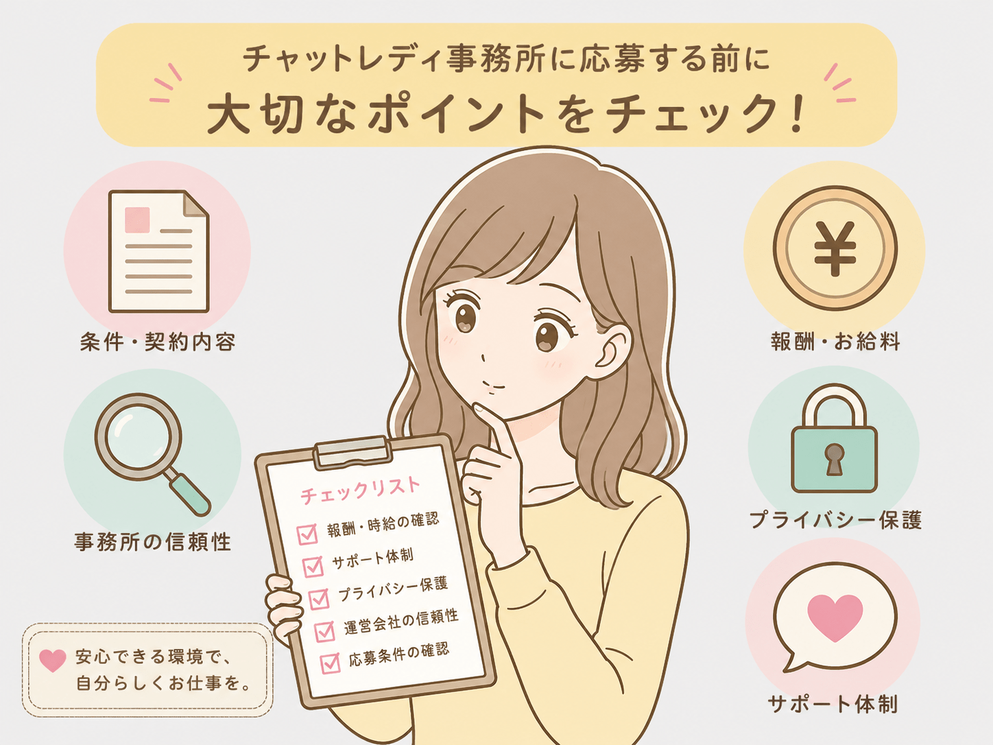 初心者に向いているチャットレディ事務所の特徴とは？失敗しない選び方